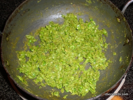 green peas filling